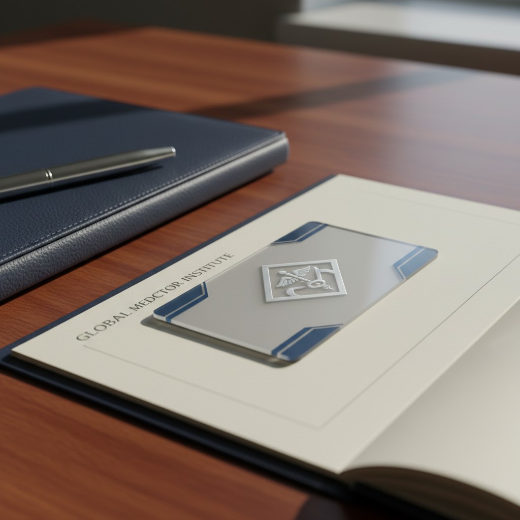 The image features a notebook, pen, and brochure on a wooden table desi gned for use by visually impaired individuals.